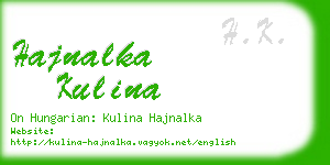 hajnalka kulina business card